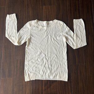IRO Alpaca Blend Sweater Women’s Size 1 (small) Light weight Cream Long Sleeve